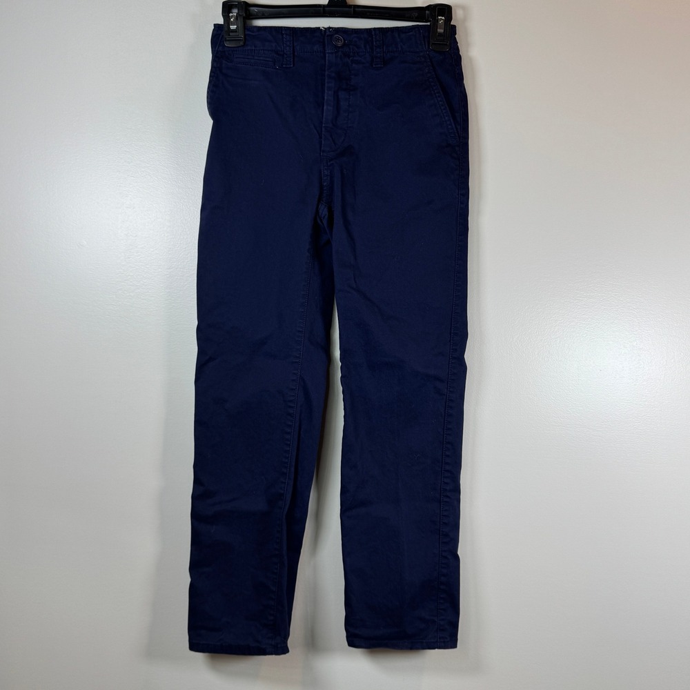 Gap Kids Navy Blue Chino Pants Boys 10 Adjustable Waist Straight School Uniform